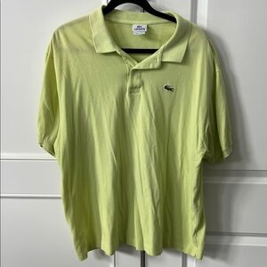 Lacoste Men's Pastel Green Polo Shirt Size 9